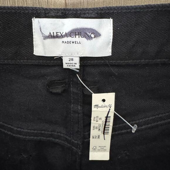 Madewell Alexa Chung High Rise Straight Denim Jeans US Women's 28 - Picture 6 of 7